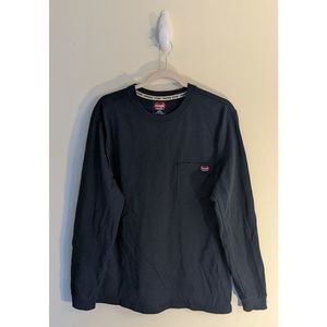 Wrangler Navy Long Sleeve Tee